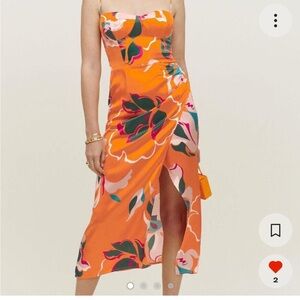 Reformation Marguerite floral-print silk dress
